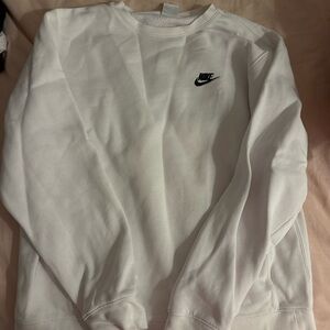 Nike Men's Classic White Crewneck Sweater